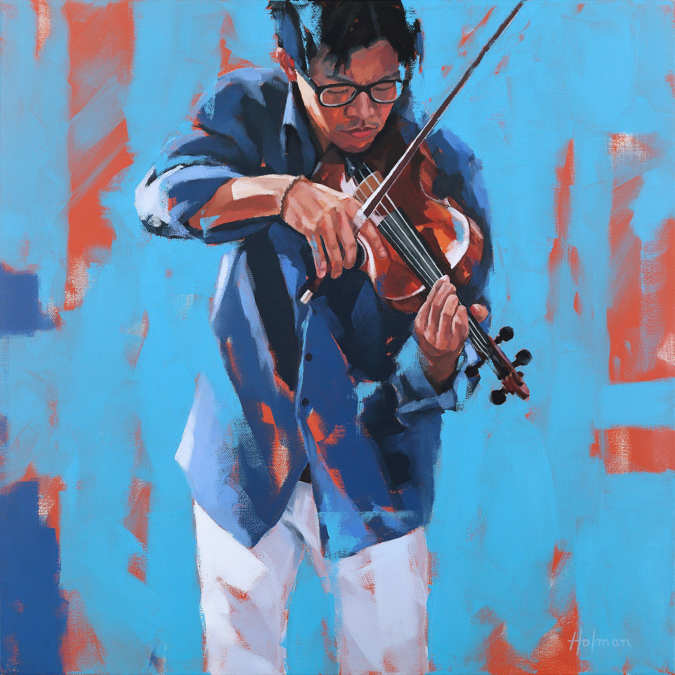 Street Violinist by Iain Holman